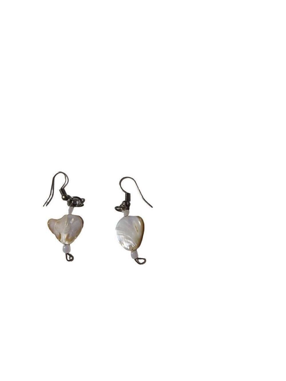 Shell Dangle Earrings - Picture 2 of 3